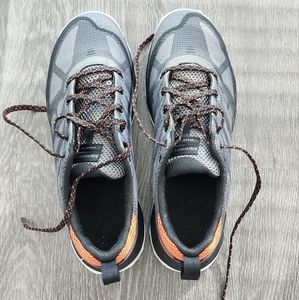 New (NWT) Merrell Men's Speed Eco Hiking Shoes in Charcoal/Tangerine, Size 9.5
